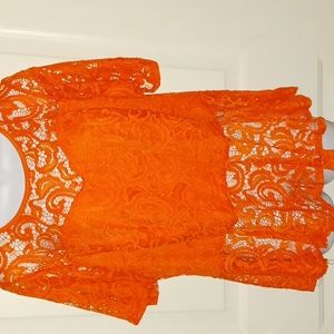 Lace top with tank inside